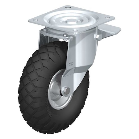 Blickle Swivel Plate Pnumtic Caster, 10-7/32", Brk L-P 263R-ST