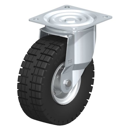 Blickle Swivel Solid Rbr Whl Caster, 10", 1000 lb. L-VLE 255K