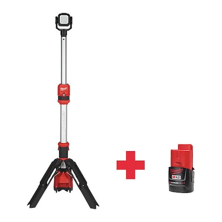 Milwaukee Tool Cordless Job Site Light, Battery Included, Focus: Fixed 2132-20, 48-11-2420