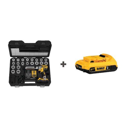 Dewalt Cable Stripper Kit, 20.0V, THHN/XHHW Cable DCE151TD1/DCB203