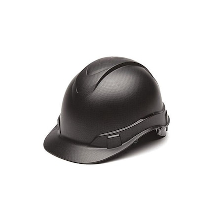 Pyramex Hard Hat, ABS, Ratchet, Black HP44117