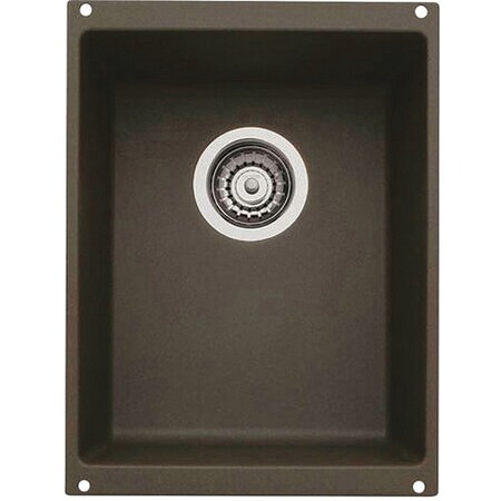 Blanco Precis Medium Single Undermount Cafe Brn, Undermount Mount, 0 Hole 515653