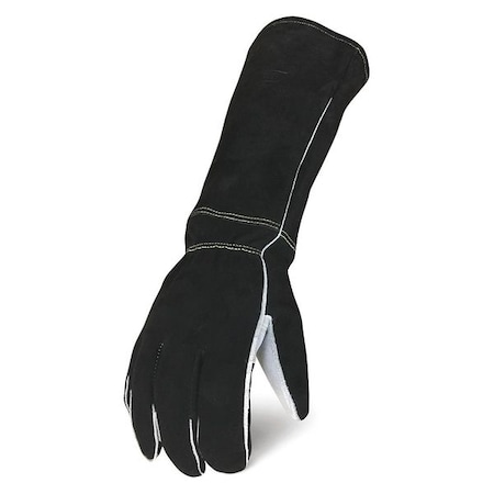 Ironclad Performance Wear Welding Gloves, Safety Cuff, Straight Thumb, Elkskin, M, 1 PR WSTK-03-M
