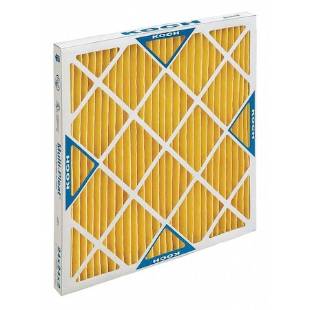 Koch Filter 10x20x2 Pleated Air Filter, High Capacity, Synthetic, MERV 11 102-500-011