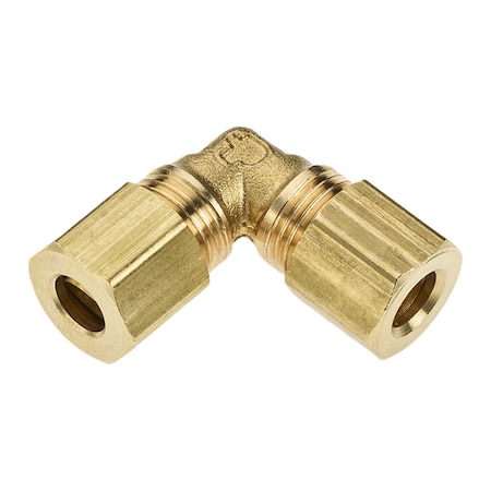 Parker Elbow, Brass, Comp. 1/4 in, Comp. 165C-4