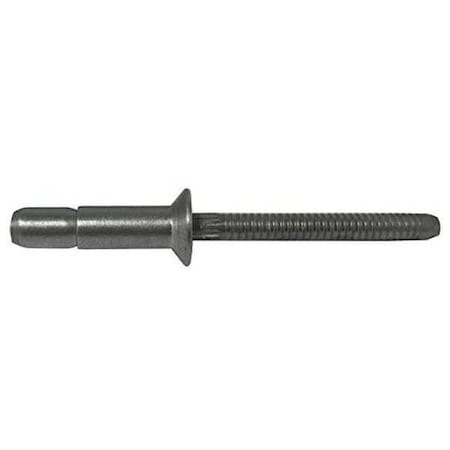 Stanley Engineered Fastening Blind Rivet, Countersunk Head, 1/4 in Dia., 0.685 in L, Steel Body, 100 PK ISSK0808-VL