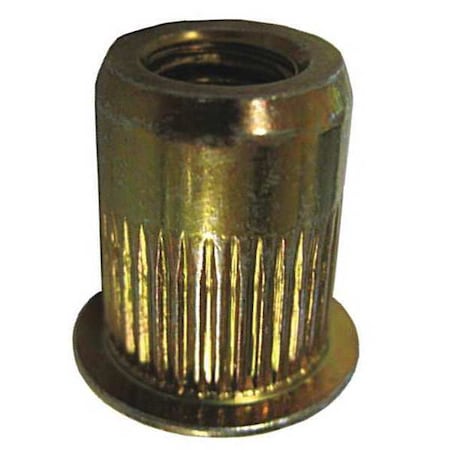 Irwin Nut Insert, .080" Thrd Sz, Steel, 100 PK SKL6-32-130