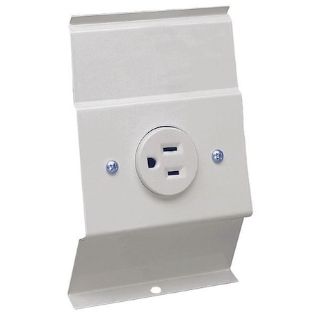 Cadet Baseboard Accessory Recept, 120V, Wht BRF12W | Zoro