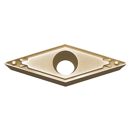 Kyocera Diamond Turning Insert, Diamond, 3/16 in, 1 VCMT15151HQCA6525