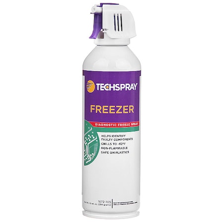 Techspray Diagnostic Freezer, Trigger Spray Can, 10 oz, Liquid 1672-10S