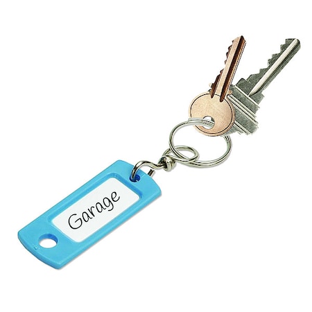 ☆Hei☆ lucky key keyring Lucky Line Key Tag, Blue, Plastic, Clear Plastic Insert