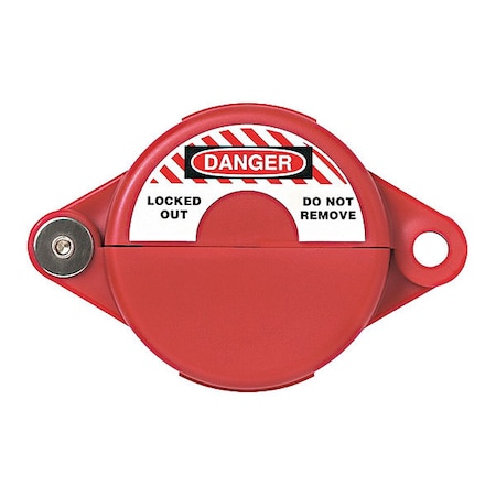 Abus V303 Gate Valve Lockoout 1-2.5" Red 362