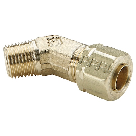 Parker Elbow, Brass, Comp. 1/4 in, Comp. 6 mm 179CA-4-2