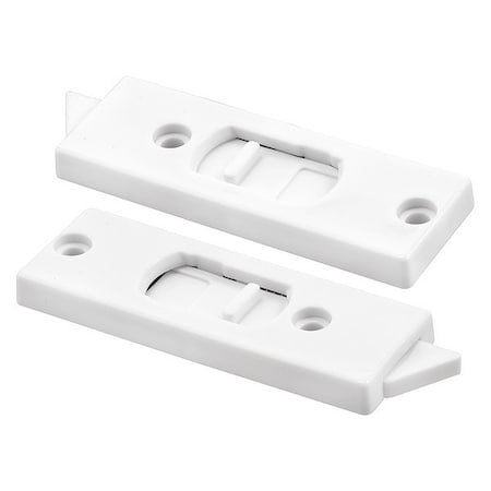 Primeline Tools 3-3/8 in. White Plastic Window Lock with Spring-Loaded Tilt Latch (Single Pack) MP2599