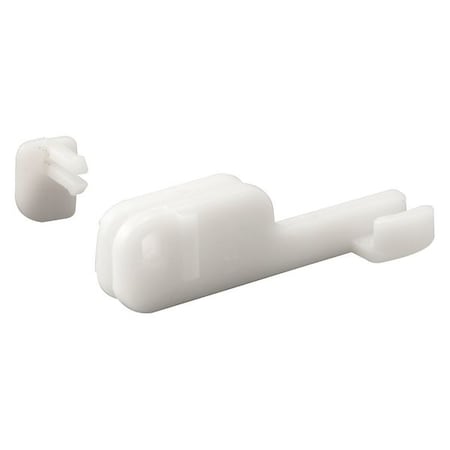 Primeline Tools Shower Door Bottom Guide, 2 in. Reach, Nylon Construction, Bottom Mount, PK2 MP6090