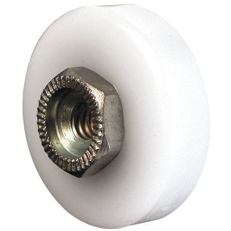 Primeline Tools Shower Door Roller, 7/8 in., Plastic, Steel Ball Bearing, Flat Edge, PK2 MP6003