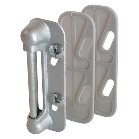 Primeline Tools Spring Type Screen Door Strike Plate, Aluminum (1 Set) MP5003