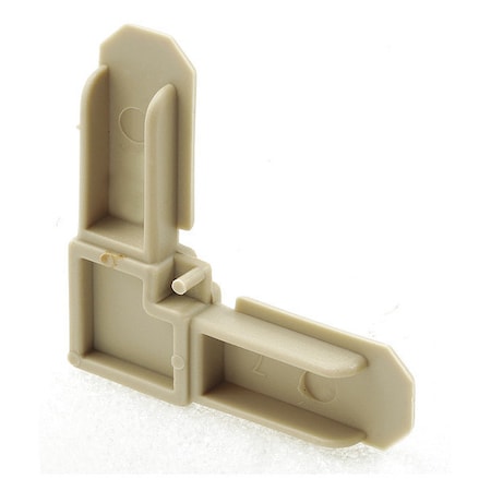 Primeline Tools Screen Frame Corner, 7 in. x 3/4 in., Almond, PK50 MP14261-50