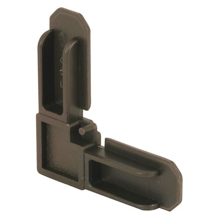 Make-2-Fit 3/4 in. x 1/4 in. Screen Frame Corners, Plastic, Bronze, PK4 PL 7719