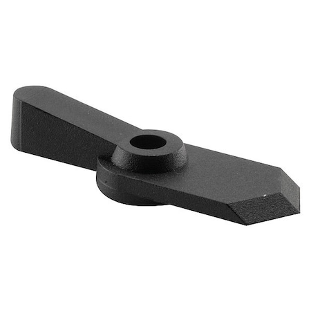 Primeline Tools Pointer Latch, 1 in. Offset, 5/8 in. Reach, Plastic, Black, 12 Latches with Screws, PK20 MP5760
