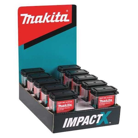 Makita SQ2, Square, Insert Bit, 1", PK250 A-97330-10