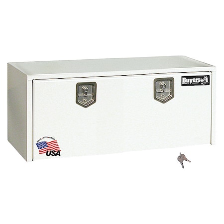 Buyers Products 18x18x48 Inch White Steel Underbody Truck Box 1702410