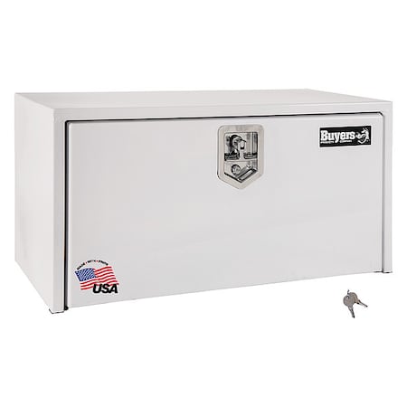 Buyers Products 14x16x36 Inch White Steel Underbody Truck Box 1703405
