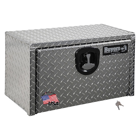 Buyers Products 14x12x18 Inch Diamond Tread Aluminum  Underbody Truck Box 1705149