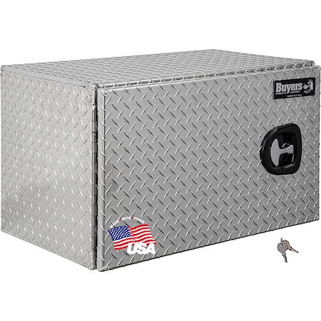 Buyers Products Truck Box, Underbody, Diamond Tread Aluminum, 30"W, Silver, 5.3 cu. ft. 1705203