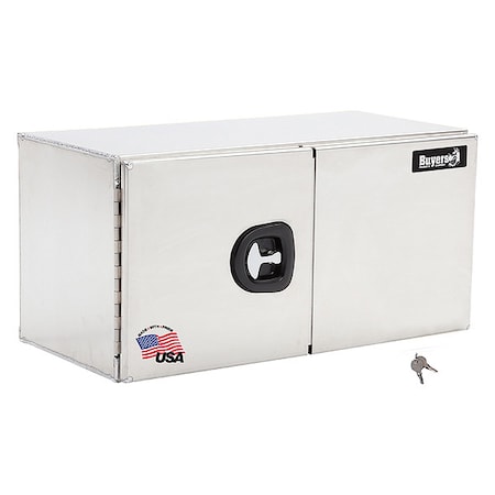 Buyers Products Truck Box, Underbody, Aluminum, 48"W, Silver, 16.0 cu. ft. 1705340
