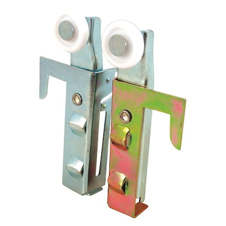 Primeline Tools Closet Door Roller, 1 Left 1 Right, Top Mount, 7/8 in. Nylon Wheel (1 Pair) MP6548