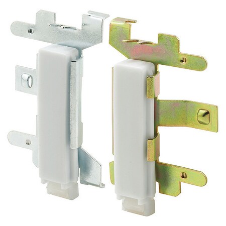 Primeline Tools Closet Door Guide, Bottom Mount, 1 Left, 1 Right, Snap-In (1 Set), PR MP6553