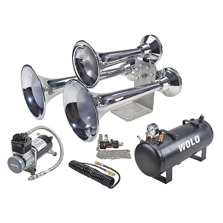Wolo Train Horn, Pro, Lanyard/Air System 852-858