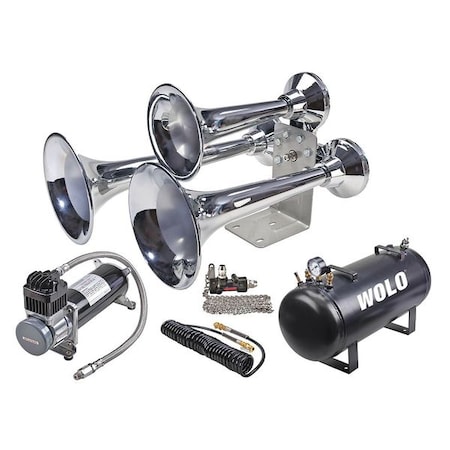 Wolo Train Horn, Pro Plus, Lanyard/Air System 852-860