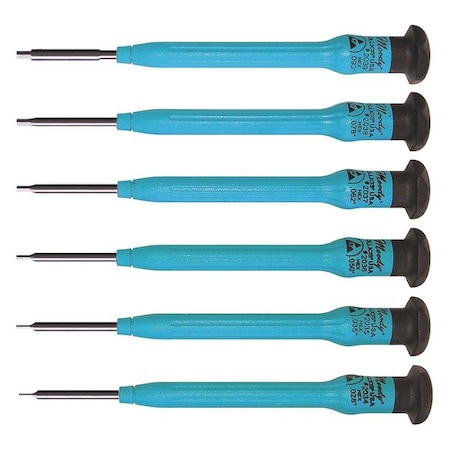 Moody Tool Fixed ESD Hex Driver Set, 6 Pc 58-0349