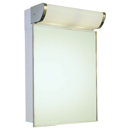 Ketcham 16" x 23" Surface Mounted SS Framed Deluxe Illuminated Cabinet 171-TL