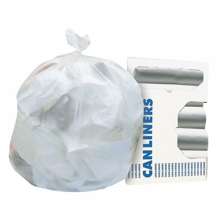 Can Liner,33x40,Natural,14Mic,HDPE,PK250
