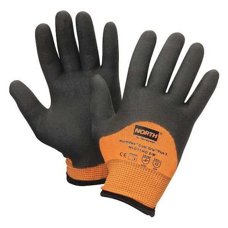 North Cut-Res, Thermal, Foam PVC Coated, XXL, Pair, 4 Cut Level, Black, Orange, 2XL NFD11HD/11XXL