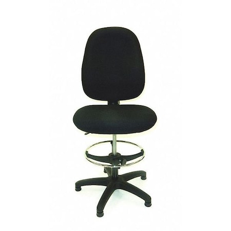 Shopsol Workbench Chair, Fabric, High Back, Deluxe 1010404