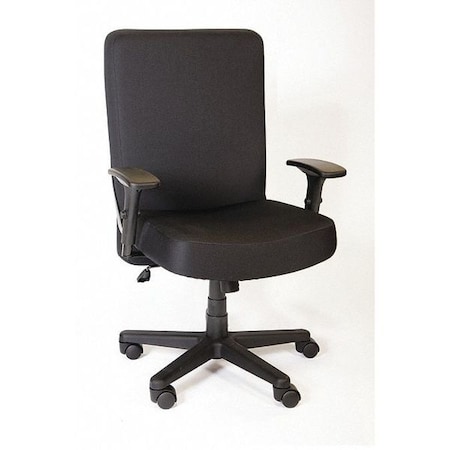 Shopsol Big and Tall Chair Chair, Big and Tall High Back, Adjustable Arms, 17-1/2" to 21" Height, Fabric 3010016