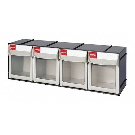 Shuter Flip Out Parts Bin, 4 1010020