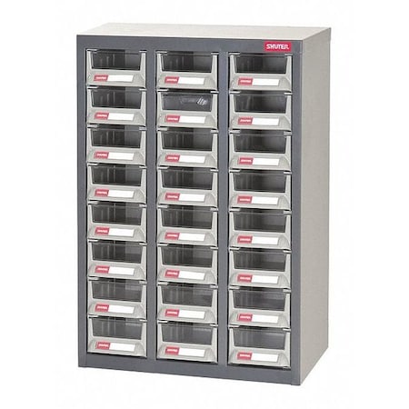 SHUTER Parts Cabinet, Steel, 24 Bin 1010010