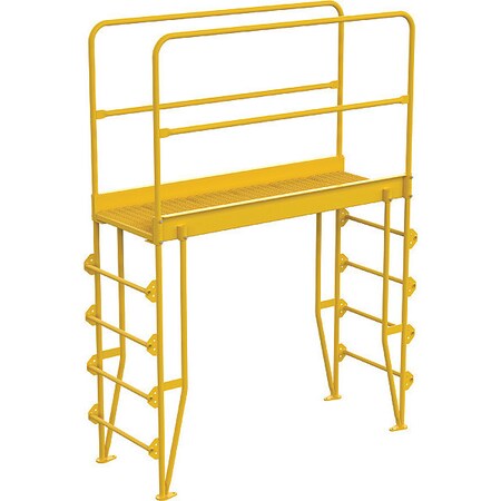 Vestil Cross-Over Ladder, Vertical, 5 Step, 56 COLV-5-58-56