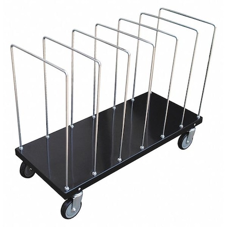 Vestil Portable Carton Cart w/Dividers, 18 x 44 CTPT-1844-CK