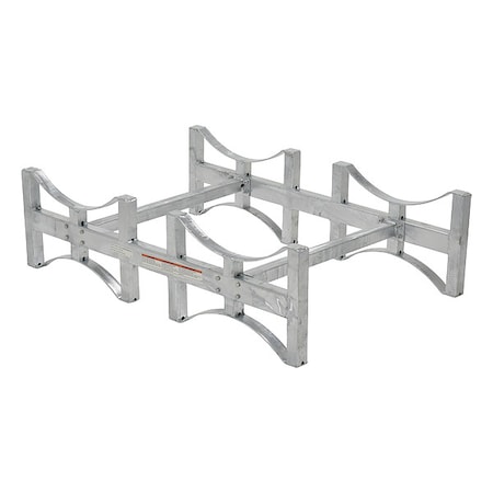 Vestil Stackable Drum Rack, Galv 2 Drum-55 DRUM-RACK-2-G