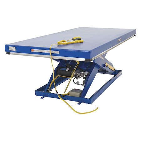 Vestil Electric Hydraulic Lift Table, Load Cap. 6000 lb., Overall Height: 56" EHLT-6-56