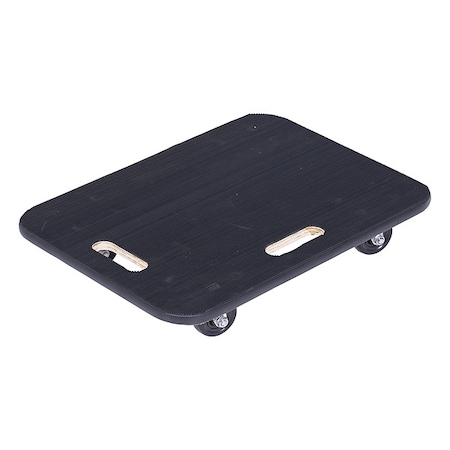 Vestil Black Fiber Wood Dolly With Rubber Caster 800lb Capacity 18 x 24 FWD-1824-3R