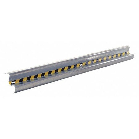 VESTIL Guard Rail Straight Rail, Galv, 120" GR-H2R-BO-10-HDG