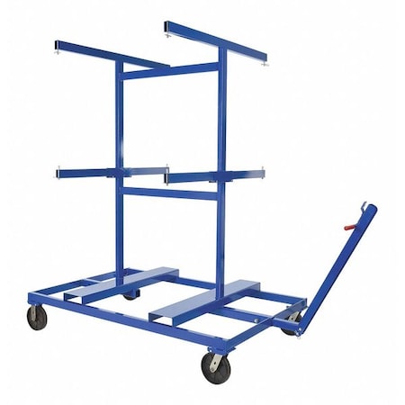 Vestil Storage Cart for PRAIL 3500 lb Glass-Filled 8 x 2 Casters PRAIL-CT-1