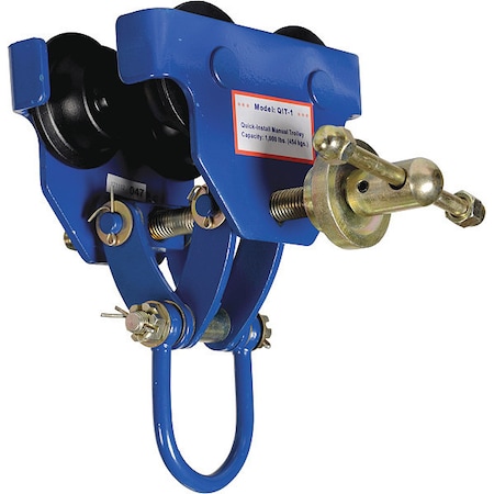 Vestil Manual Trolley, 1000 lb. Capacity QIT-1